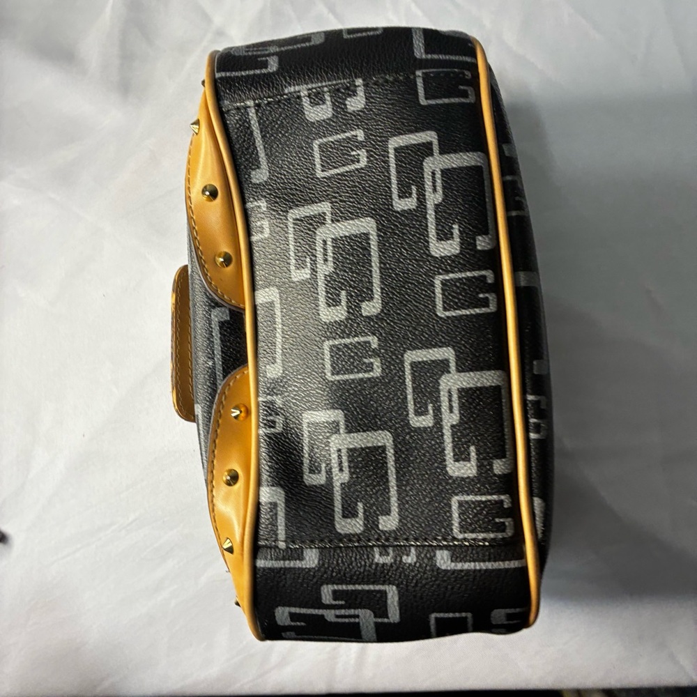 GUESS Black and Gold Shoulder Bag - Picture 5 of 9